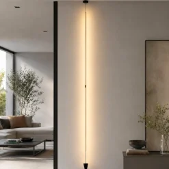 Lampade Da Terra-Selezionato da Mazzolaluce Lampade da terra moderne led 3000k nera sospesa dimmerabile