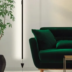 Lampade Da Terra-Selezionato da Mazzolaluce Lampade da terra moderne led 3000k nera sospesa dimmerabile