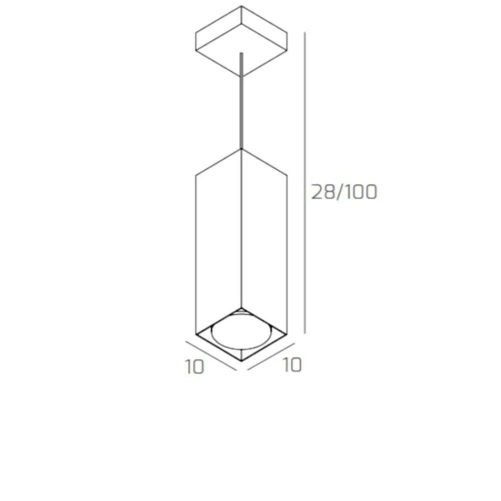 Lampade A Sospensione-Top Light Lampade sospensione grigio squadrato toplight plate
