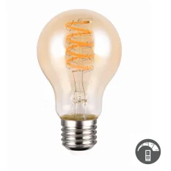 Lampadine Led-Selezionato da Mazzolaluce Lampadina e27 filamento ambrata led 7w 1800k 400 lumen dimmerabile