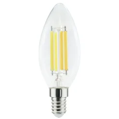 Lampadine Led-Life Electronics Lampadina e14 led 6,5w 4000k 806lm life candela vetro trasparente