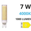Lampadine Led-Life Electronics Lampadina g9 led 7w 4000k 1000lm ottica 300 life