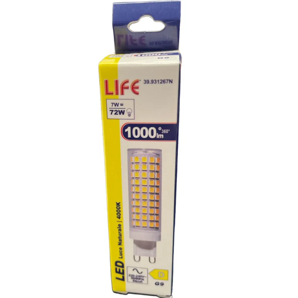 Lampadine Led-Life Electronics Lampadina g9 led 7w 4000k 1000lm ottica 300 life