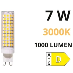 Lampadine Led-Life Electronics Lampadina g9 led 7w 3000k 1000lm 300° life