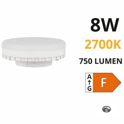 Lampadine Led-Selezionato da Mazzolaluce Lampadina gx53 led 8w 2700k 750 lumen dimmerabile