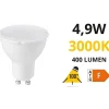 Lampadine Led-Top Light Lampadina led gu10 4,9w 3000k 400lm ottica 100 kanlux
