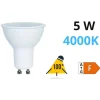 Lampadine Led-Life Electronics Lampadina led gu10 5w 4000k 440lm ottica 100 life