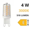 Lampadine Led-Ideal Lux Lampadina led g9 4w 3000k 510lm