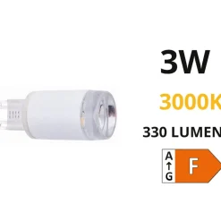 Lampadine Led-Selezionato da Mazzolaluce Lampadina led g9 3w 330lm 3000k ottica 90 luce frontale diretta