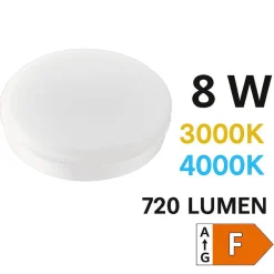 Lampadine Led-Top Light Lampadina led gx53 switch 3000-4000 8w 720lm toplight