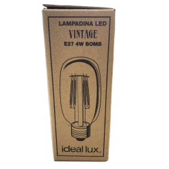 Lampadine Led-Ideal Lux Lampadina vintage e27 4w 330lm 2200k vetro ambra