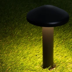 Lampioni Da Giardino-Selezionato da Mazzolaluce Lampioncino a fungo antracite led 5w 3000k da giardino moderno