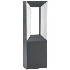 Lampioni Da Giardino-Selezionato da Mazzolaluce Lampioncino basso da esterno nero ip54 led 3000k h34 cm