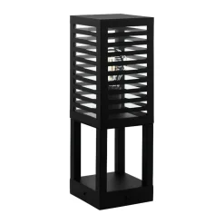 Lampioni Da Giardino-Selezionato da Mazzolaluce lampioncino basso da giardino ed esterno nero IP44 lampadine E27