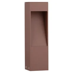Lampioni Da Giardino-Selezionato da Mazzolaluce Lampioncino corten moderno da giardino squadrato led 7w 3000k
