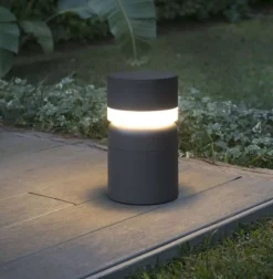 Lampioni Da Giardino-Selezionato da Mazzolaluce Lampioncino da esterno moderno led 6w 3000k antracite