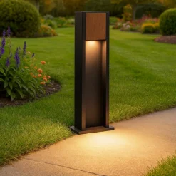 Lampioni Da Giardino-Selezionato da Mazzolaluce Lampioncino da giardini moderni led 11w 3000k rettangolare