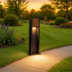 Lampioni Da Giardino-Selezionato da Mazzolaluce Lampioncino da giardini moderni led 11w 3000k rettangolare