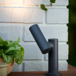 Lampioni Da Giardino-Selezionato da Mazzolaluce Lampioncino da giardino con spot orientabile antracite led 5w 3000k