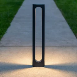 Lampioni Da Giardino-Selezionato da Mazzolaluce Lampioncino da giardino design moderno led 6w 3000k antracite