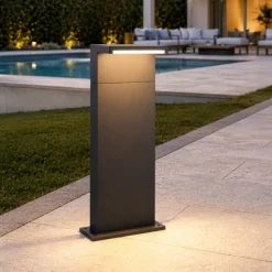 Lampioni Da Giardino-Selezionato da Mazzolaluce Lampioncino da giardino led cct anti corrosione con sensore di movimento ip65