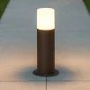 Lampioni Da Giardino-Selezionato da Mazzolaluce Lampioncino da giardino moderno cilindro marrone corten