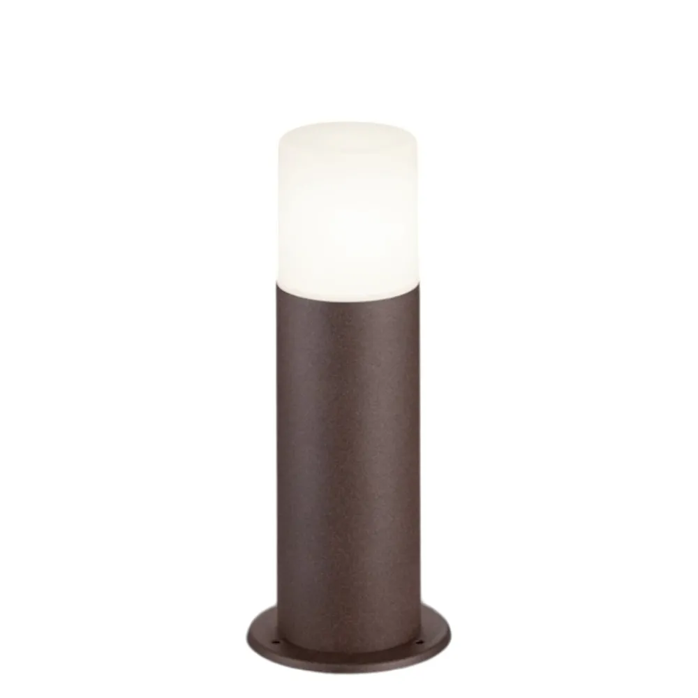 Lampioni Da Giardino-Selezionato da Mazzolaluce Lampioncino da giardino moderno cilindro marrone corten
