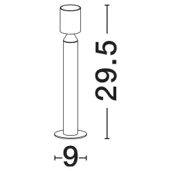Lampioni Da Giardino-Selezionato da Mazzolaluce Lampioncino da giardino nero led 6w 3000k moderno tubolare