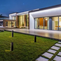 Lampioni Da Giardino-Selezionato da Mazzolaluce Lampioncino da giardino rettangolare led 9w 3000k design moderno