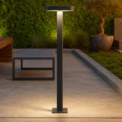 Lampioni Da Giardino-Selezionato da Mazzolaluce Lampioncino moderno antracite led 10w 3000k per giardino