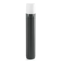 Lampioni Da Giardino-Selezionato da Mazzolaluce Lampioncino moderno grigio scuro per esterno giardino h63 ip65