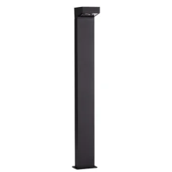 Lampioni Da Giardino-Selezionato da Mazzolaluce Lampioncino nero da giardino led 13w 3000k design moderno