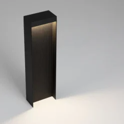 Lampioni Da Giardino-Selezionato da Mazzolaluce Lampioncino nero da giardino led 8w 3000k design moderno rettangolare