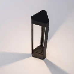 Lampioni Da Giardino-Selezionato da Mazzolaluce Lampioncino nero design moderno per giardino led 9w 3000k