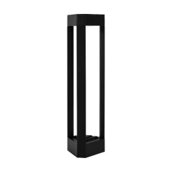 Lampioni Da Giardino-Selezionato da Mazzolaluce Lampioncino nero design moderno per giardino led 9w 3000k