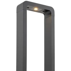 Lampioni Da Giardino-Selezionato da Mazzolaluce Lampioncino nero design moderno led 10w 3000k per esterno giardino ip54