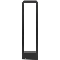 Lampioni Da Giardino-Selezionato da Mazzolaluce Lampioncino nero design moderno led 10w 3000k per esterno giardino ip54