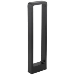Lampioni Da Giardino-Selezionato da Mazzolaluce Lampioncino nero design moderno led 10w 3000k per esterno giardino ip54