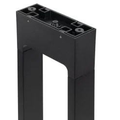 Lampioni Da Giardino-Selezionato da Mazzolaluce Lampioncino nero design moderno led 10w 3000k per esterno giardino ip54