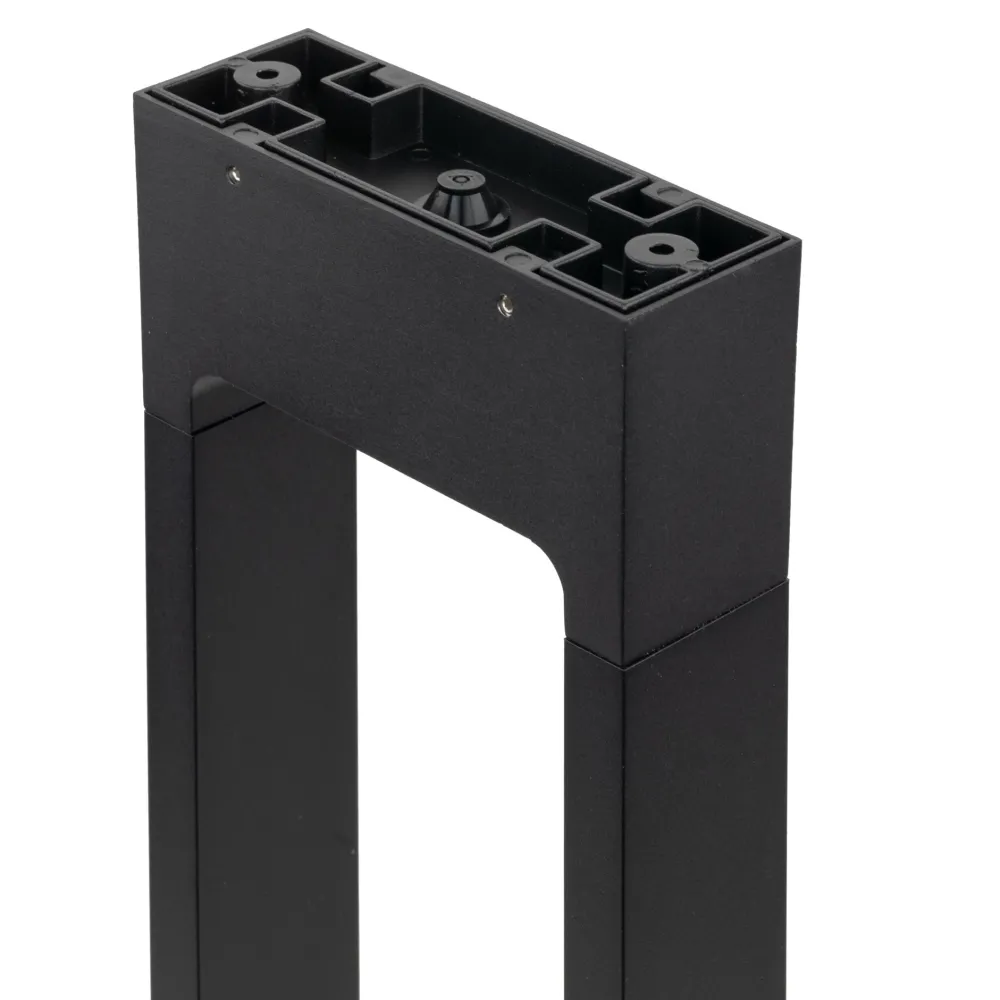 Lampioni Da Giardino-Selezionato da Mazzolaluce Lampioncino nero design moderno led 10w 3000k per esterno giardino ip54