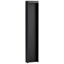 Lampioni Da Giardino-Selezionato da Mazzolaluce Lampioncino nero moderno rettangolare led 8w 3000k ip65 da giardino