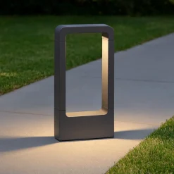 Lampioni Da Giardino-Selezionato da Mazzolaluce Lampioncino paletto per esterni moderno da giardino ip54 led 5w 3000k