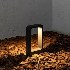 Lampioni Da Giardino-Selezionato da Mazzolaluce Lampioncino paletto per esterni moderno da giardino ip54 led 5w 3000k