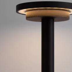 Lampioni Da Giardino-Selezionato da Mazzolaluce Lampioncino per esterni nero disco led 12w 3000k