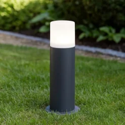 Lampioni Da Giardino-Selezionato da Mazzolaluce Lampioncino per esterno da giardino cilindro antracite