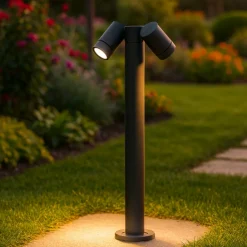 Lampioni Da Giardino-Gea Luce Lampioncino per esterno h70 antracite