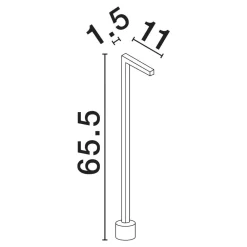 Lampioni Da Giardino-Selezionato da Mazzolaluce Lampioncino per esterno marrone corten led 5w 3000k anti corrosione