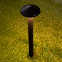 Lampioni Da Giardino-Selezionato da Mazzolaluce Lampione a fungo moderno antracite led 5w 3000k per giardino