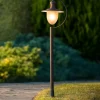 Lampioni Da Giardino-Selezionato da Mazzolaluce Lampione alto da giardino lanterna classico marrone rustico