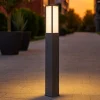 Lampioni Da Giardino-Selezionato da Mazzolaluce Lampione alto da giardino led 3000k moderno antracite anti corrosione